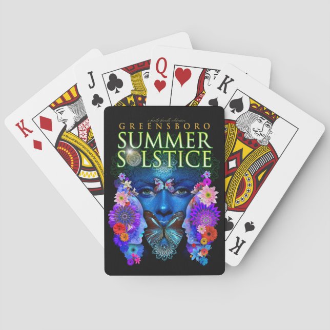 Jeu De Cartes Greensboro Summer Solstice Festival 2021 Keepsaké (dos)