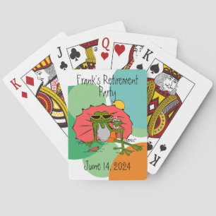 Jeu De Cartes Grenouille à la fête de la retraite à la plage