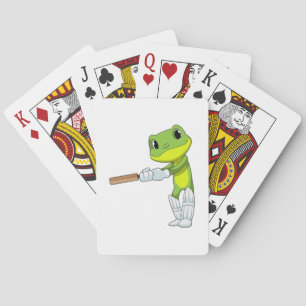 Jeu De Cartes Grenouille au cricket avec chauve-souris de cricke