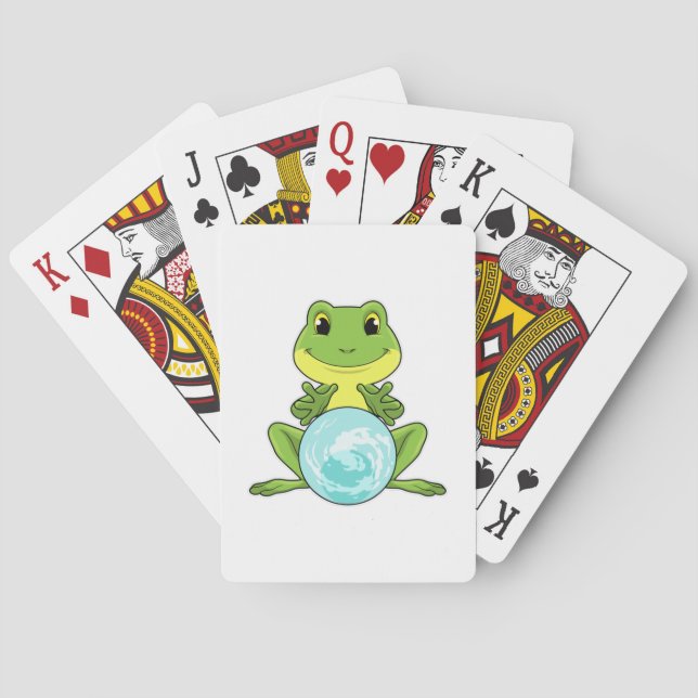 Jeu De Cartes Grenouille avec boule de cristal (dos)