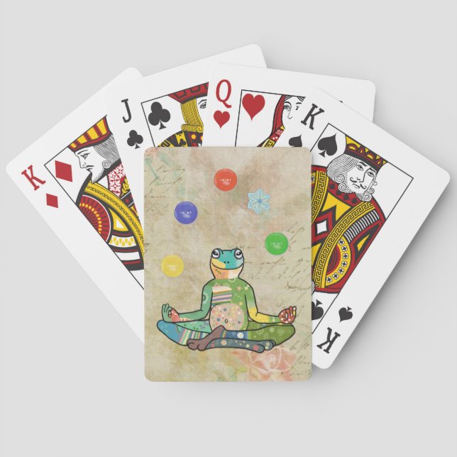 Jeu De Cartes grenouille de yoga (dos)