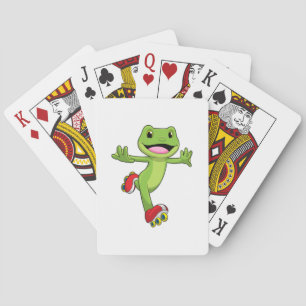 Jeu De Cartes Grenouille en Patinage en ligne avec Roller skates