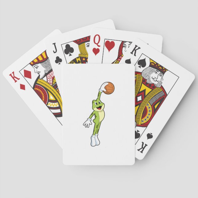 Jeu De Cartes Grenouille en tant que joueur de basket-ball avec  (dos)