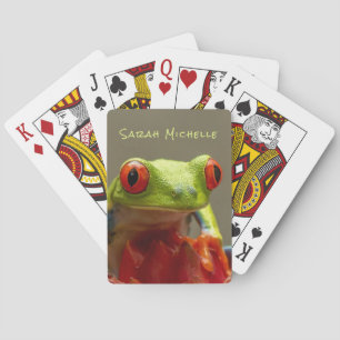 Jeu De Cartes Grenouille tropicale à nom long personnalisé