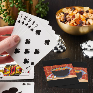 Jeu De Cartes Grillades au barbecue avec des tongues et des broc