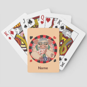 Jeu De Cartes Grinning Poker Pig jouer aux cartes