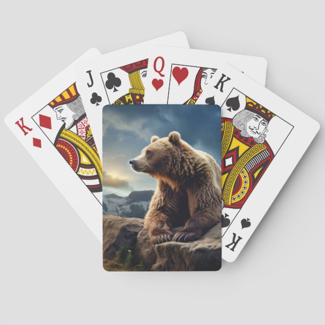 Jeu De Cartes Grizzly Oear Animal Nature Majestic Wild (dos)