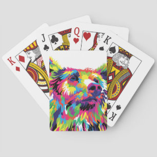 Jeu De Cartes Grizzly ours pop art coloré