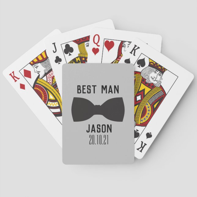 Jeu De Cartes Groom Best Man Wedding Party Cadeau (dos)