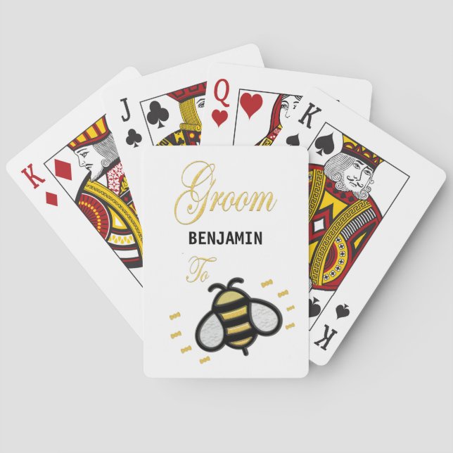 Jeu De Cartes Groom To Be Bachelor Party Personnaliser (dos)