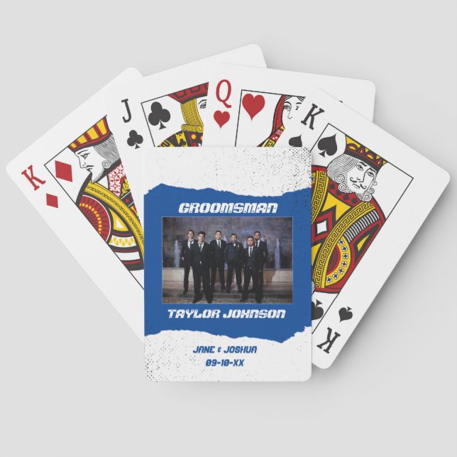 Jeu De Cartes Groomsman Jouer aux cartes (dos)
