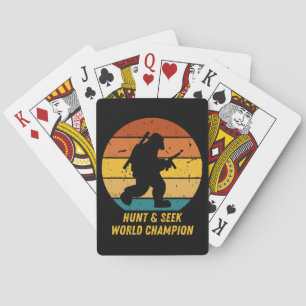 Jeu De Cartes Gros pied Ne voulez pas se cacher et chercher de n
