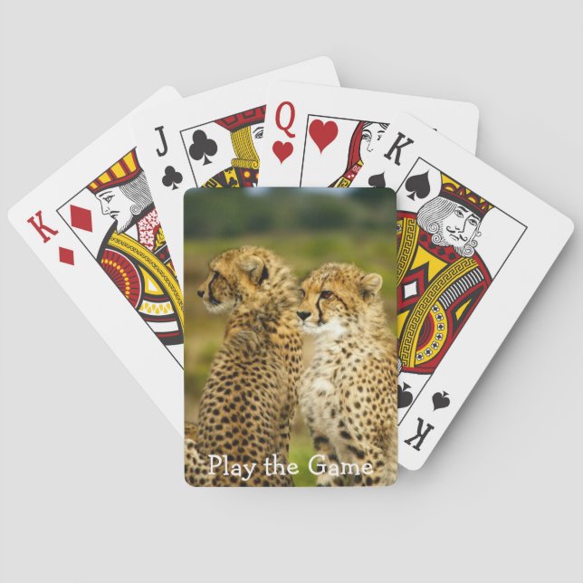 Jeu De Cartes Gros plan Cheetah (dos)
