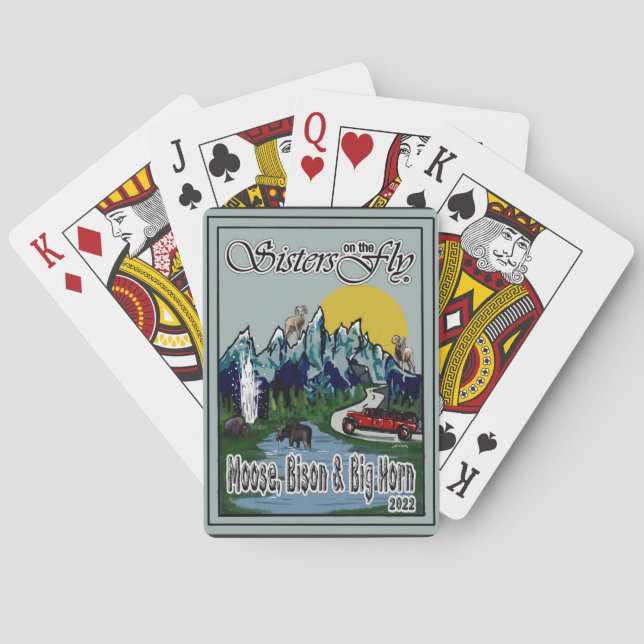 Jeu De Cartes Grosse Corne, Oie, Bison et Grosse Corne Plus Tail (dos)