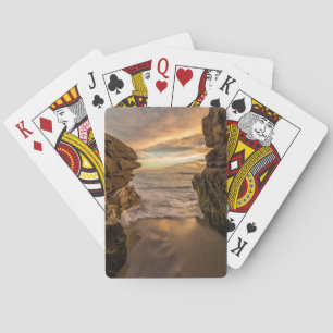 Jeu De Cartes Grotte de mer sur la plage de Windansea