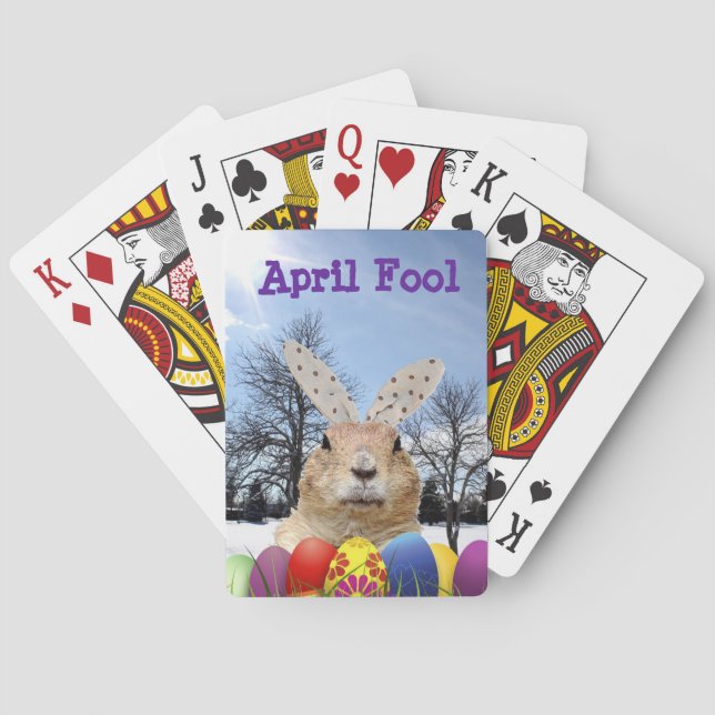 Jeu De Cartes Groundhog April Fool Day (dos)