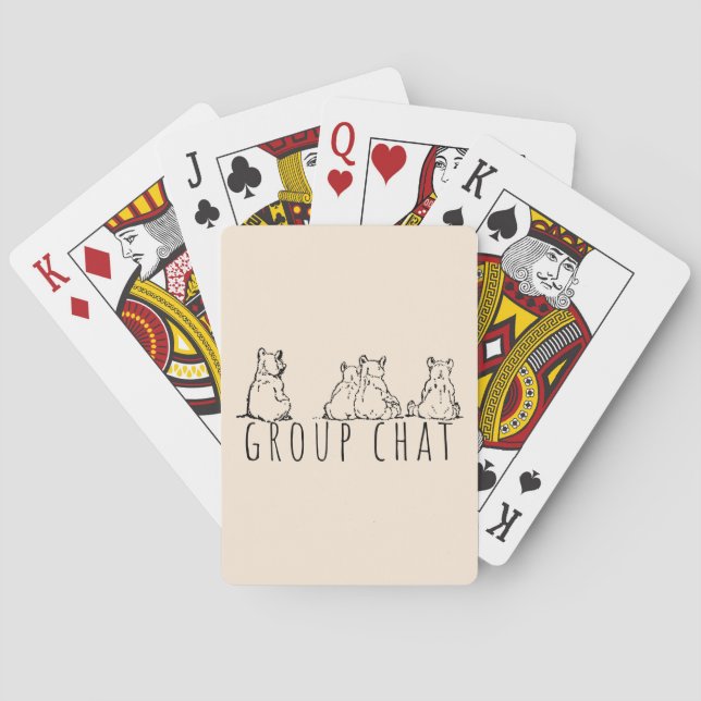 Jeu De Cartes Group Chat Cute Bears (dos)