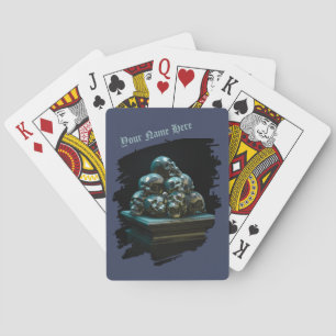 Jeu De Cartes Groupe de crânes métalliques