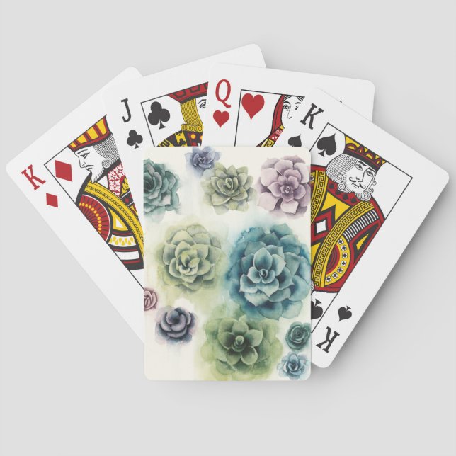 Jeu De Cartes Groupe de succulents (dos)