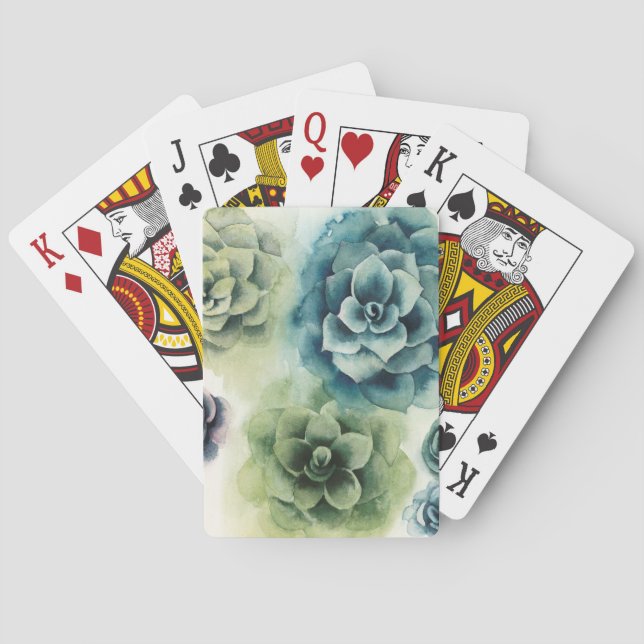 Jeu De Cartes Groupe de succulents (dos)