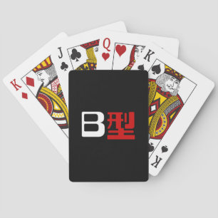 Jeu De Cartes Groupe sanguin B Kanji japonais