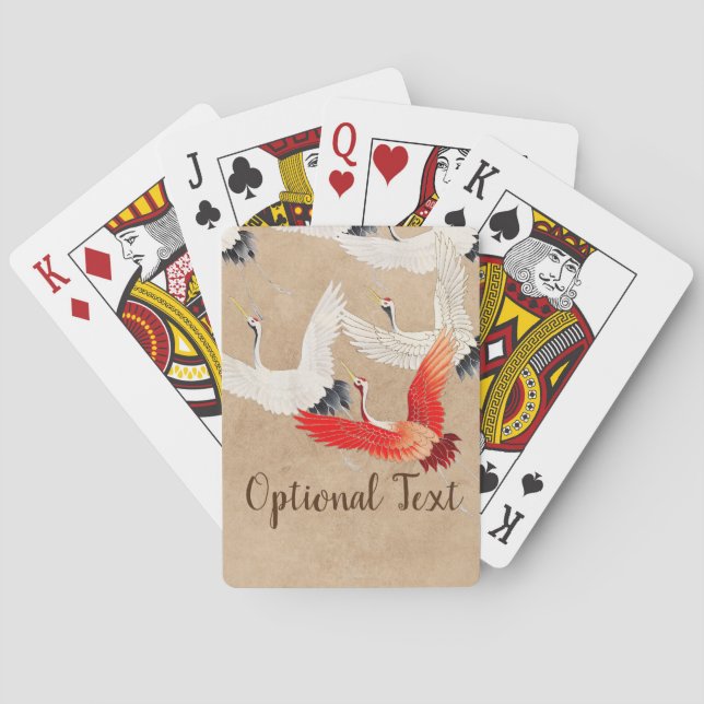 Jeu De Cartes Grues volantes japonaises (dos)