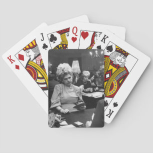 Jeu De Cartes Grumpy Rich Lady Vintage Photo Bicycle Cards