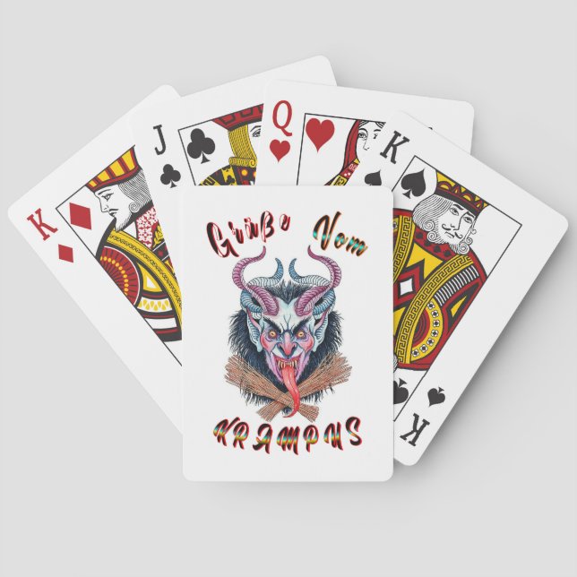 Jeu De Cartes Grüße Vom Krampus Yule Devil Décembre Krampusnacht (dos)