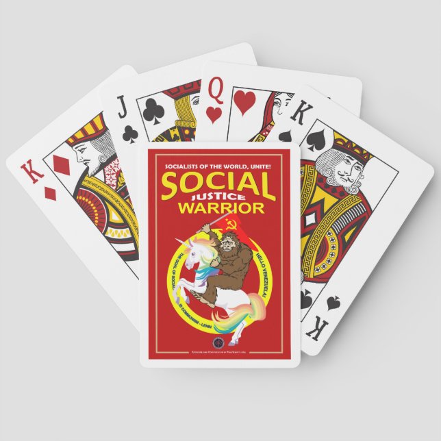 Jeu De Cartes Guerrier de justice sociale (dos)