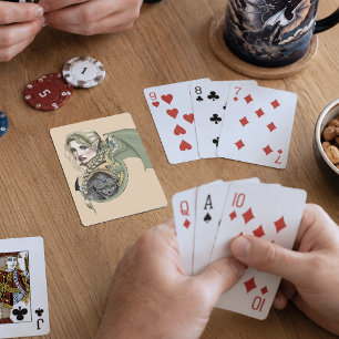 Jeu De Cartes Guerrière Elfe Dragon Fantastique Magique Médiéval
