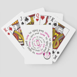 Jeu De Cartes Guillemet de fille Bon goût en musique mauvais goû