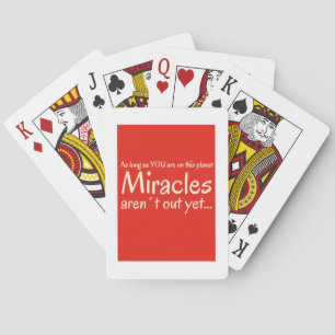Jeu De Cartes Guillemet Miracle en rouge et blanc
