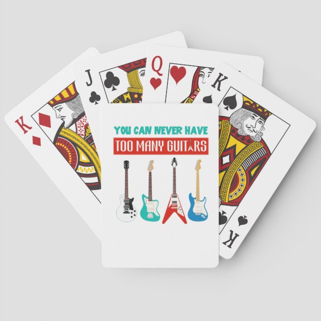 Jeu De Cartes Guitare Lover | Vous Ne Pouvez Jamais Avoir À Beau (dos)