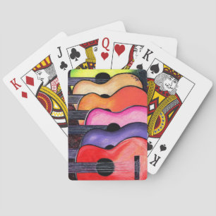 Jeu De Cartes Guitares acoustiques Jouant Cartes