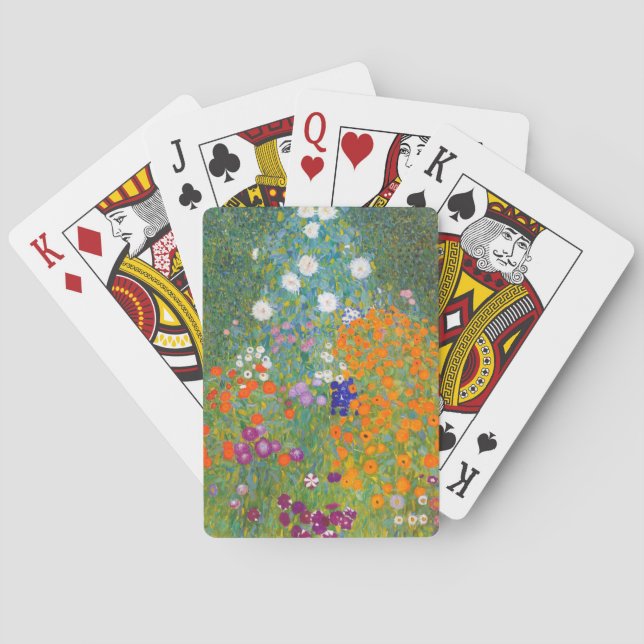 Jeu De Cartes Gustav Klimt : Jardin fleuri (dos)
