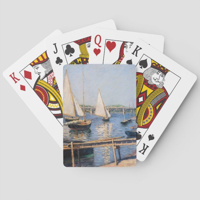 Jeu De Cartes Gustave Caillebotte - Bateaux à voile à Argenteuil (dos)