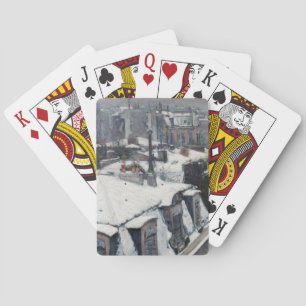 Jeu De Cartes Gustave Caillebotte - Toits dans la neige