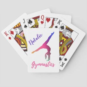 Jeu De Cartes Gymnastique Kickover rose violet Personnalisé