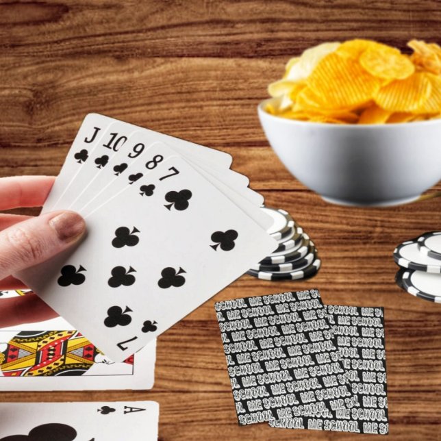 Jeu De Cartes H. Métal Translucide-Wht (Play some poker, whenever you're on break from school, to get you back in study mode!)