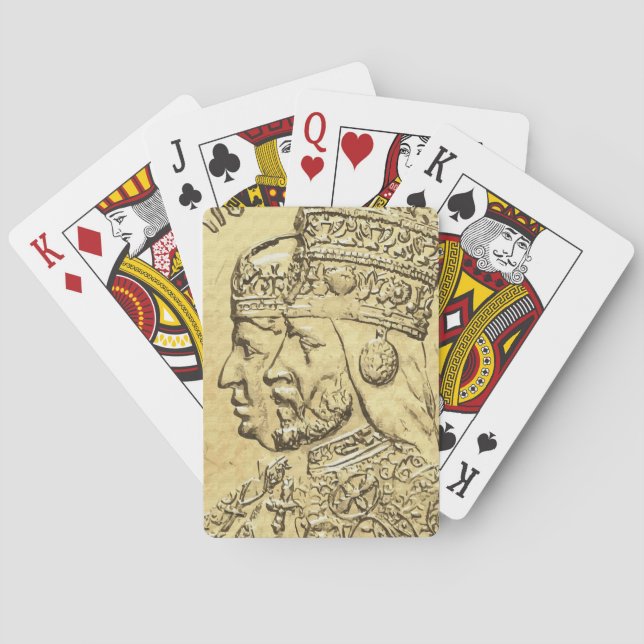 Jeu De Cartes Haile Selassie Empress Menen Jouer aux cartes (dos)