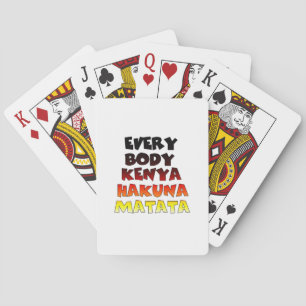 Jeu De Cartes Hakuna Matata coloré : Une fête kenyane