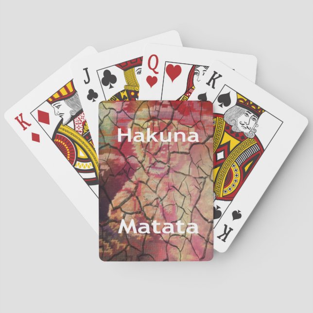 Jeu De Cartes Hakuna Matata Lion Cub Design (dos)