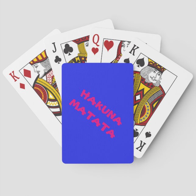 Jeu De Cartes Hakuna Matata Poker Jouer aux cartes (dos)