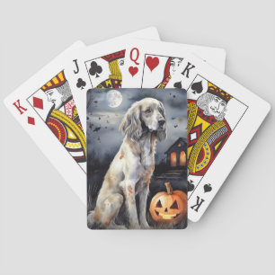 Jeu De Cartes Halloween Anglais Setter Avec Scentation Citrouill