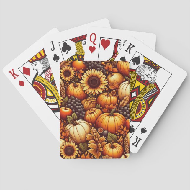 Jeu De Cartes Halloween/Automne/Automne/citrouille (dos)