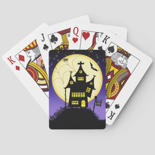 Jeu De Cartes Halloween éffrayant 1 Cartes de jeu (dos)