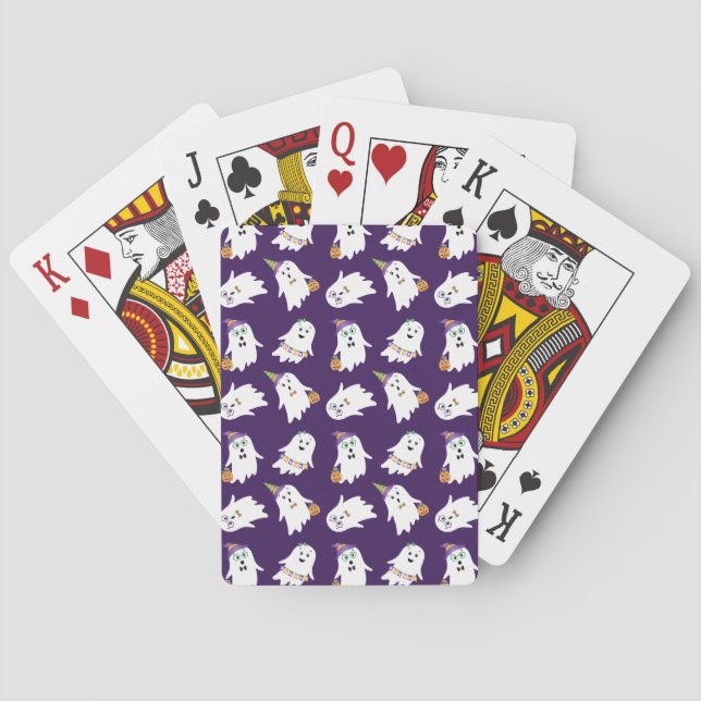 Jeu De Cartes Halloween Fantômes Tricoter Ou Traiter (dos)