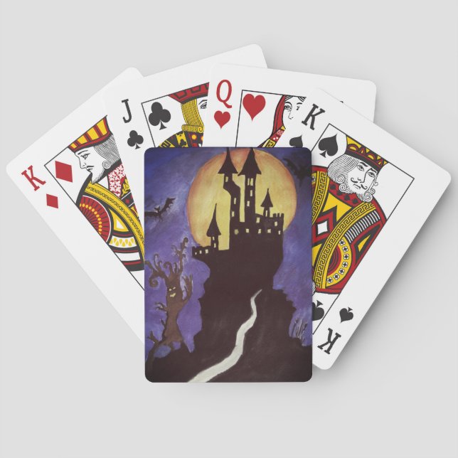 Jeu De Cartes Halloween Illustartion manie la batte les cartes (dos)