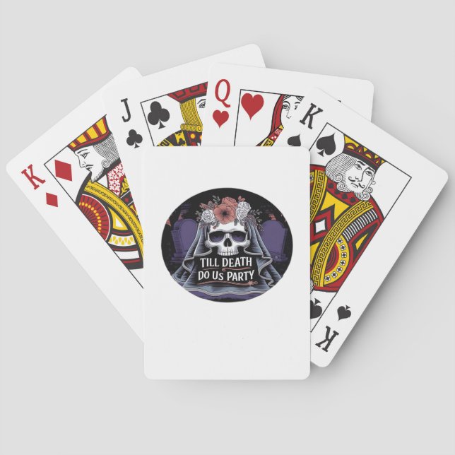 Jeu De Cartes Halloween Mariage Mariage Éffrayant parti Hallowee (dos)