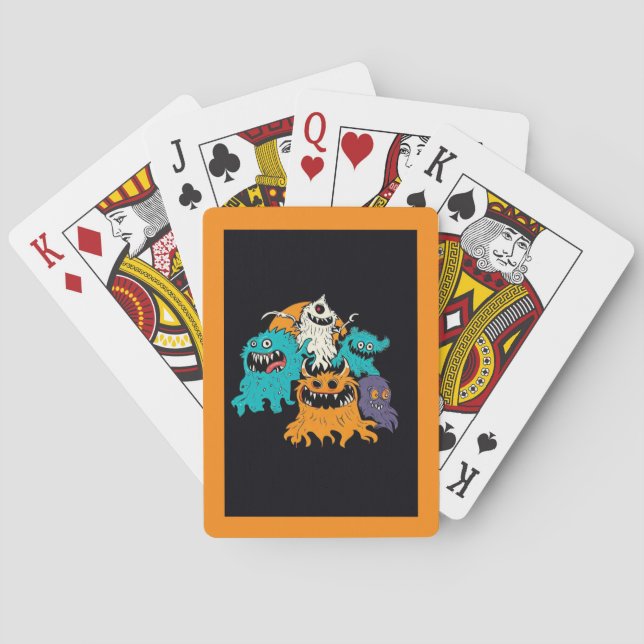 Jeu De Cartes Halloween/Monster/octobre/automne (dos)